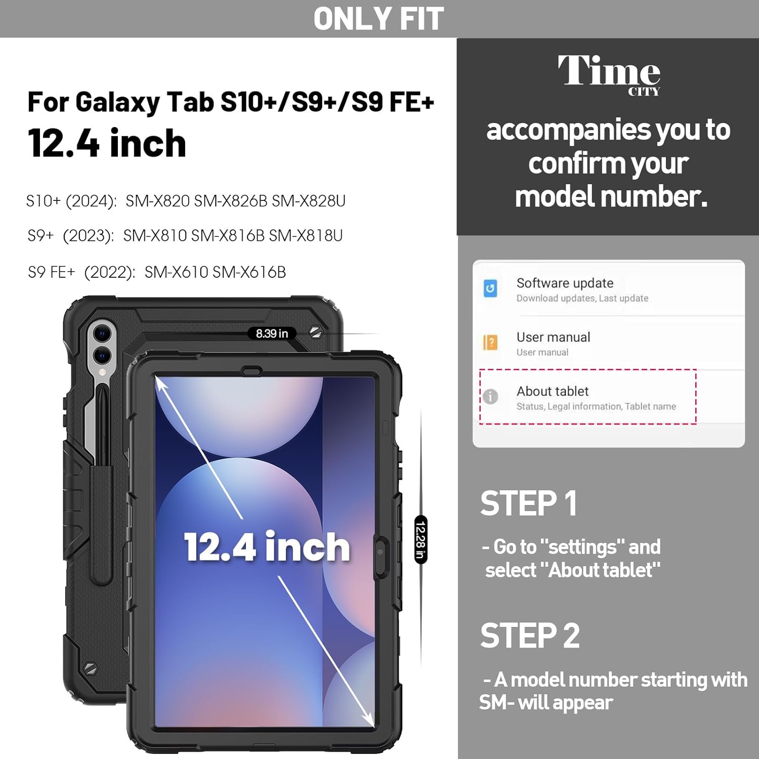 Samsung Galaxy Tab S10 Plus 12.4 Inch Case